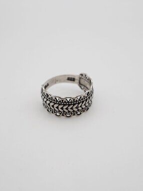 REBA0985 vintage sterling silver bohemian ring size 7 US